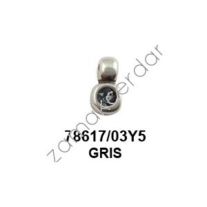 COLGANTE SWAROVSKI GRIS OSCURO