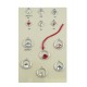 COLGANTE REDONDO CON SWAROVSKI BLANCO