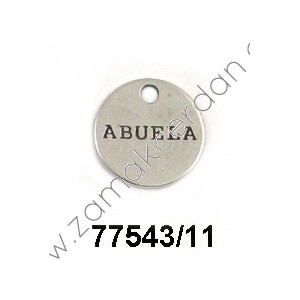 COLGANTE CHAPA REDONDA "ABUELA"