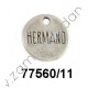 COLGANTE CHAPA REDONDA "HERMANO"