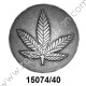 HEBILLA CHAPÓN HOJA MARIHUANA PASE 40