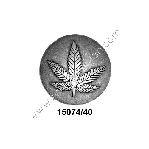 HEBILLA CHAPÓN HOJA MARIHUANA PASE 40