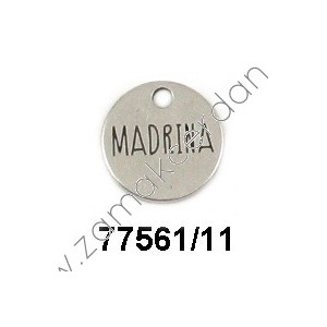 COLGANTE CHAPA REDONDA "MADRINA"