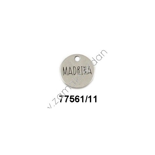 COLGANTE CHAPA REDONDA "MADRINA"