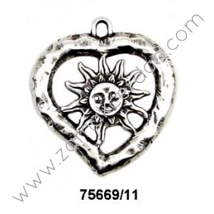 COLGANTE CORAZÓN Y SOL
