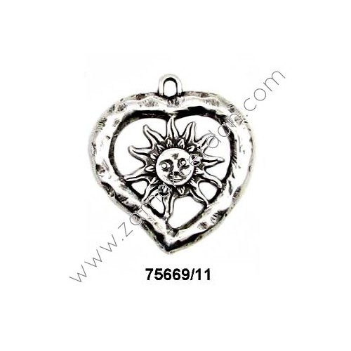 COLGANTE CORAZÓN Y SOL