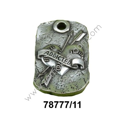 COLGANTE CHAPA MILITAR LISA