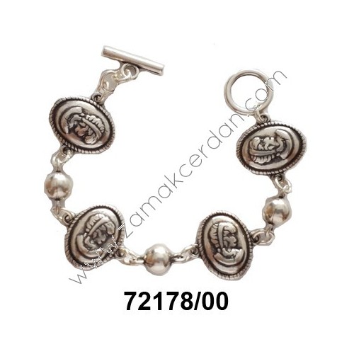 PULSERA COMPLETA CORAZONES COLGANDO PEQUEÑOS