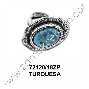 ANILLO REDONDO TURQUESA