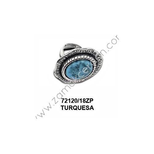 ANILLO REDONDO TURQUESA