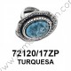 ANILLO REDONDO TURQUESA