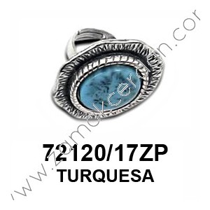ANILLO REDONDO TURQUESA