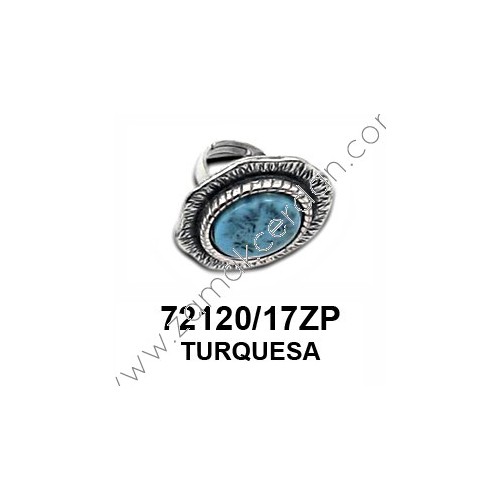 ANILLO REDONDO TURQUESA
