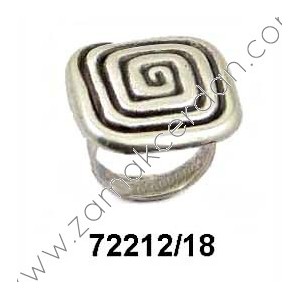 FINGER RING  SPIRAL SQUARE