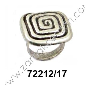 FINGER RING  SPIRAL SQUARE