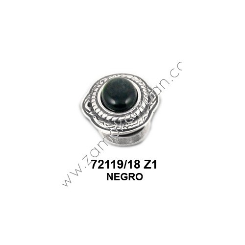 ANILLO OVALADO  RESINA NEGRA