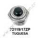ANILLO OVALADO  RESINA NEGRA