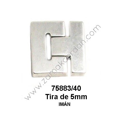 CIERRE FORMA "T" CON IMÁN
