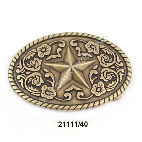 HEBILLA CHAPÓN CABALLERO ESTRELLA VAQUERO PASE 40