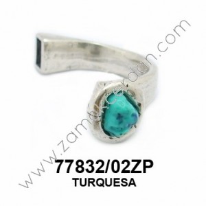 MEDIA PULSERA CON PIEDRA TURQUESA