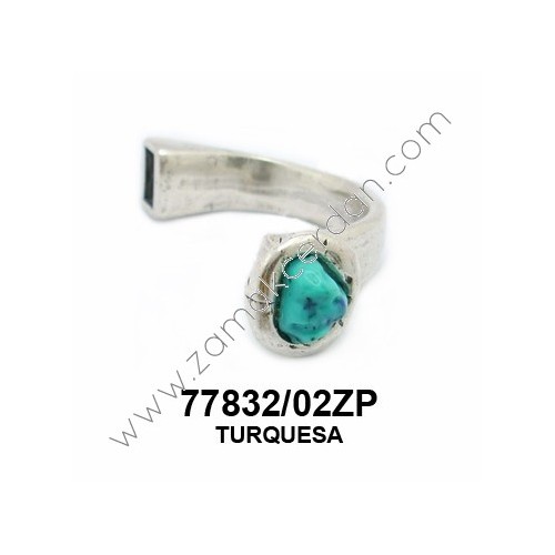 MEDIA PULSERA CON PIEDRA TURQUESA