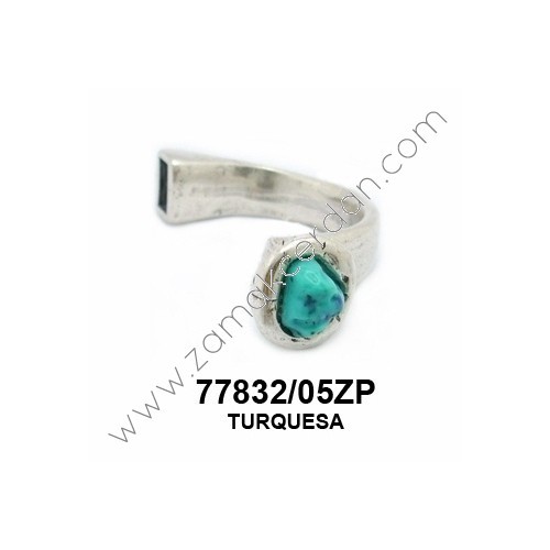 MEDIA PULSERA CON PIEDRA TURQUESA