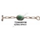 PULSERA COMPLETA ESLABONES VERDE OPACO