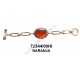 PULSERA COMPLETA ESLABONES NARANJA