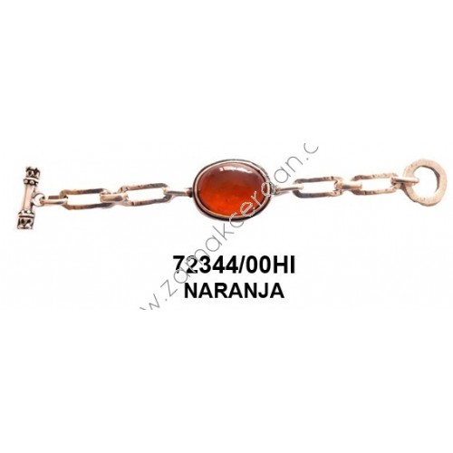 PULSERA COMPLETA ESLABONES NARANJA