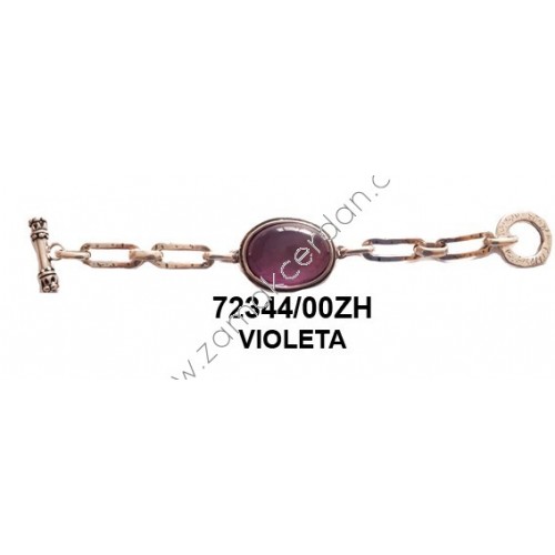 PULSERA COMPLETA ESLABONES VIOLETA