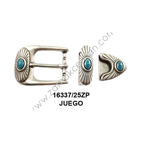 HEBILLA LACADA TURQUESA PASE 25