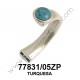 MEDIA PULSERA CON TURQUESA