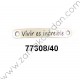 ENTREPIEZA CHAPA "VIVIR ES INCREIBLE"