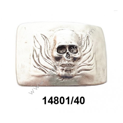 BUCKLE SKULL FIRE INNER 40