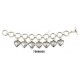 PULSERA COMPLETA CON CORAZONES COLGANDO GRANDES