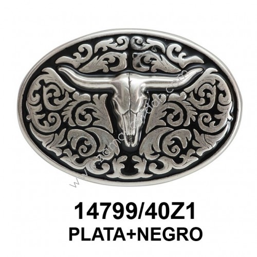 HEBILLA CHAPÓN CABALLERO CABEZA DE TORO PASE 40